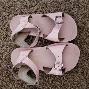 Pink Double Strap Salt Water Girls Sandal Size 11